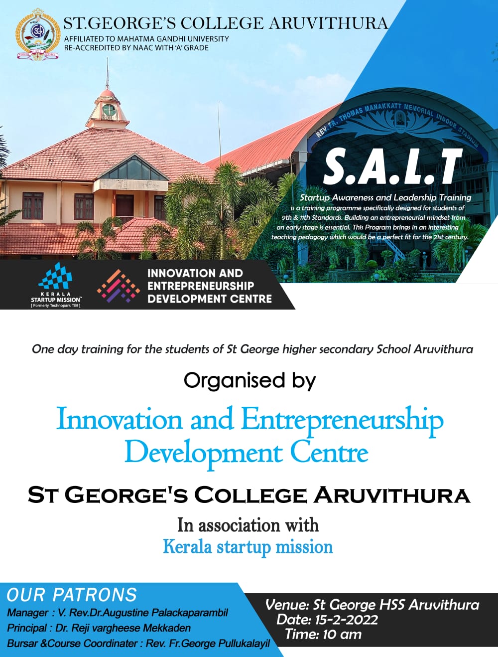 IEDC Startup Awareness and Leadership Training (SALT) programme inauguration